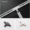 Black White 0.5m 50cm Track for Track Light 2 Wire Rail for Track Lamp L T Universal Power Docking Track Jointer Connector 6