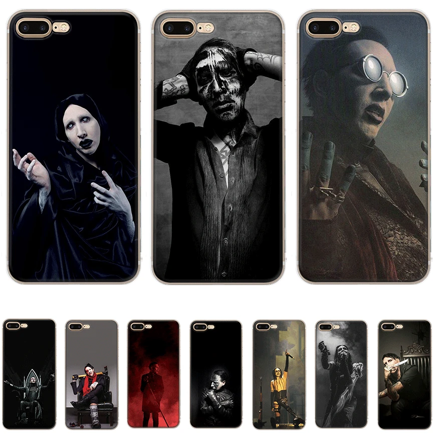 Чехол для мобильного телефона iPhone Apple XR X XS Max 6 6s 7 8 P Lus 5 5S SE Shell Marilyn Manson защита
