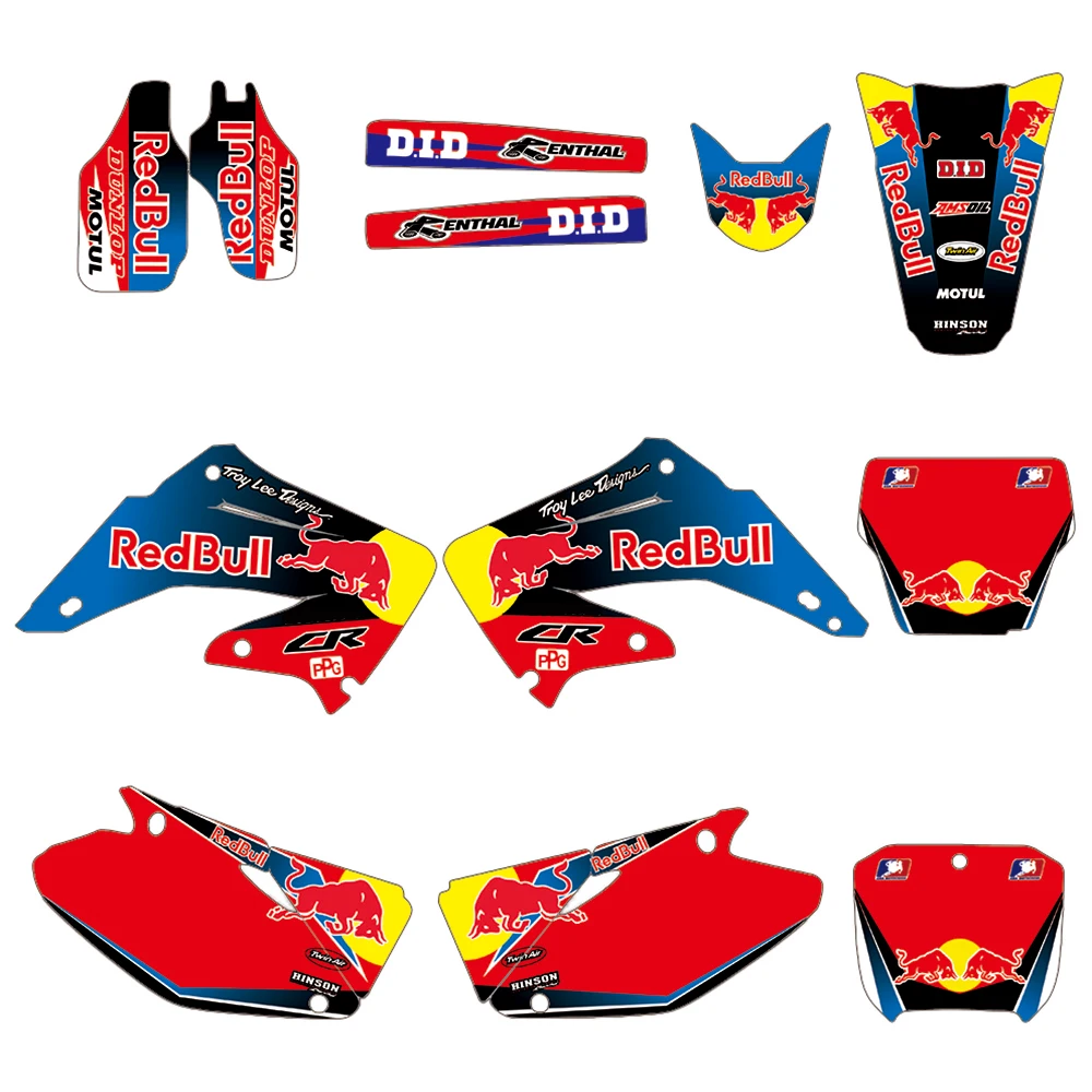 

MXGRAPHIC Toy Lee Graphic Decals Stickers DECO Customize KITS For Honda CR125 CR125R CR250 CR250R 2002-2012