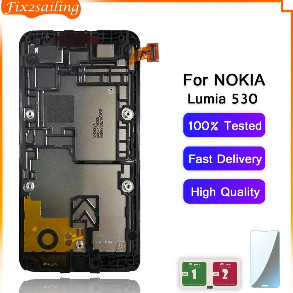 Fix2sailing ЖК-экран для Nokia Lumia 530 ЖК-дисплей кодирующий преобразователь сенсорного