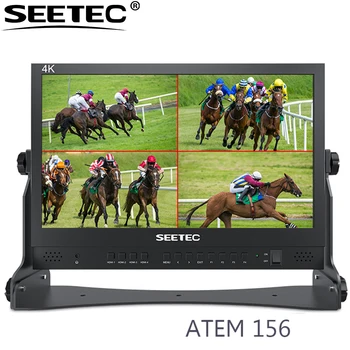 

SEETEC ATEM156 15.6 Inch Monitor Live Streaming Broadcast Director Monitor with 4 HDMI In/ Output for blackmagic ATEM Mini pro