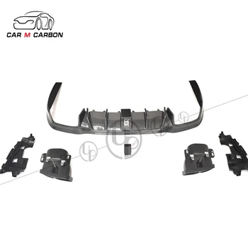 

E CLASS W213 E63 carbon fiber rear diffuser with exhaust tips for W213 E63 to B style carbon rear spoiler