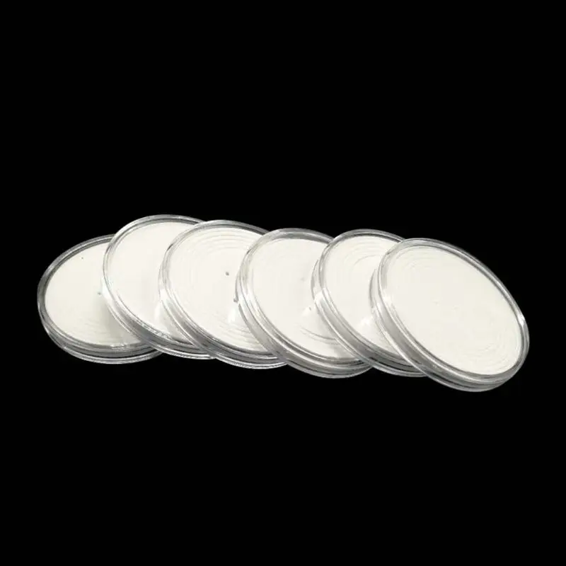 10Pcs New Convenient Coins Capsule Container Clear Case Storage Protector Round