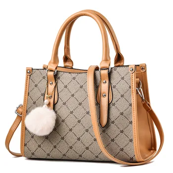 2022 대용량 프린팅 핸드백, 중년 어머니 가방, 싱글 숄더 유행, 새로운 패션