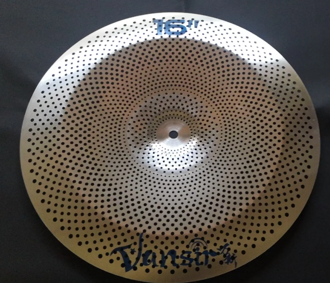 Vansir Cymbal Low Volume Cymbals 18 china Silver/Blue/Gold/Rainbow/Red/Black silent mute cymbal for practice