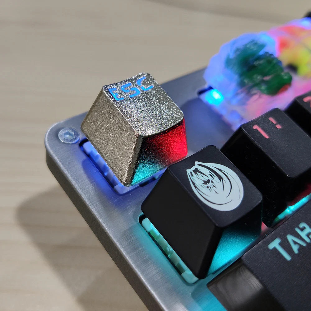 Серебристая металлическая подсветка ESC Keycap для Cherry Mx Switch Механическая игровая