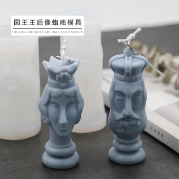 

PRZY Silicone Mold Soap Molds King&queen candle mold classical figure molds Clay Resin Gypsum Chocolate Candle molds cake mould