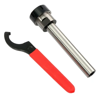 

C25 ER32 150L Collet Chuck Straight Shank + Extension Rod Wrench Set CNC Cutter