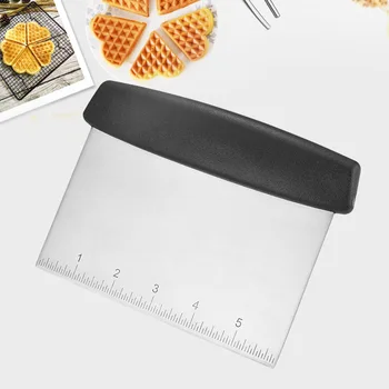 

Plastic Handle Stainless Steel With Scale Cutting Knife Powder Scraper Multifunctional Baking Flour Cutting