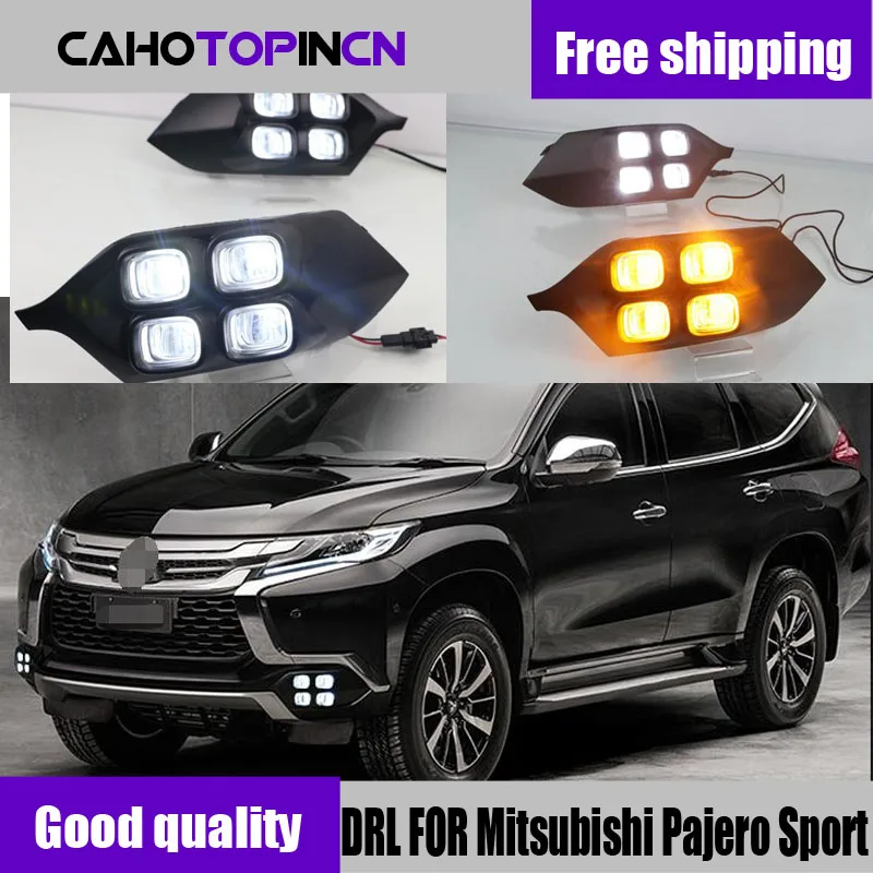 2 шт. светодиодные дневные ходовые огни светильник для Mitsubishi Pajero Montero Sport 2016 2017 2018