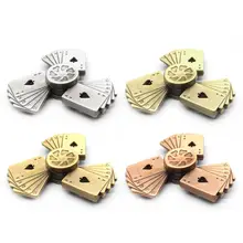 Покерный стиль ручной Спиннер цинковый сплав подшипник высокая скорость спиннинг игра рельеф игрушка P31B