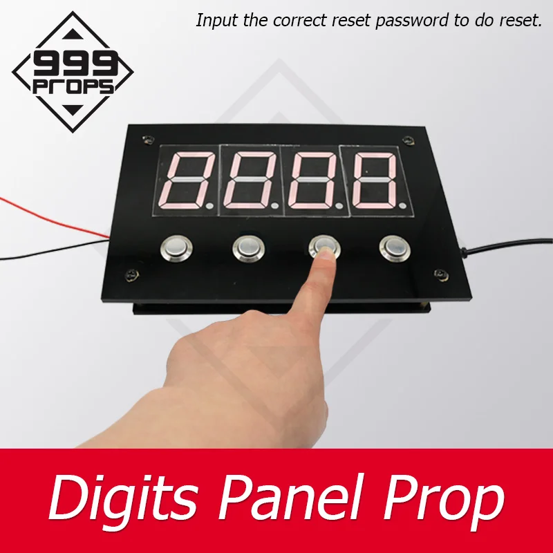 

999 PROPSdigital board Real life escape room game prop press button to enter correct password on panel mysterious adventure