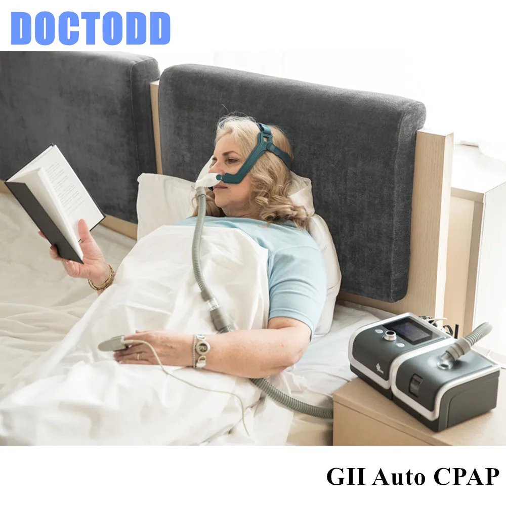 DOCTODD GII Авто CPAP аппарат для сна E-20AH-O портативный вентилятор для сна Храп апноэ W/увлажнитель маска шланг SD карты сумка