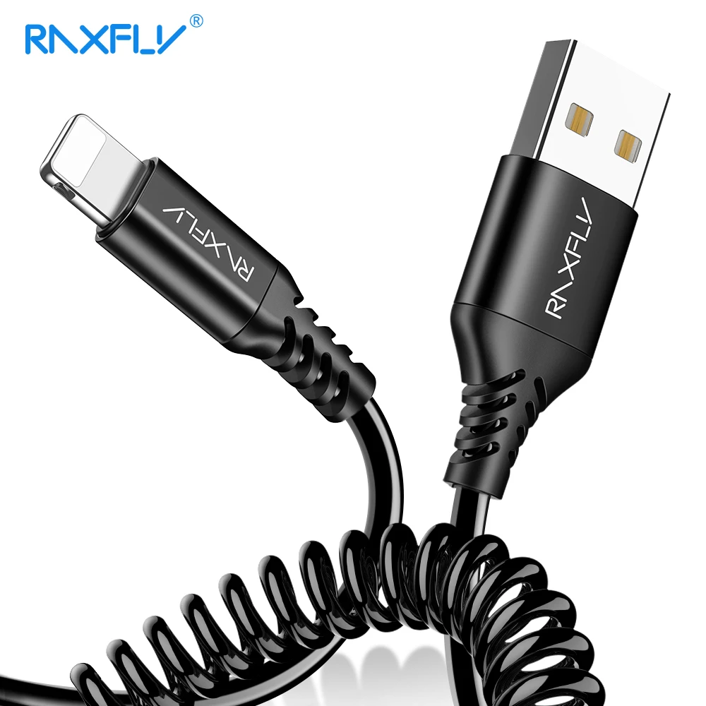 RAXFLY Dehnbar Micro USB Typ C Kabel Für iPhone 11 Pro 7 8 Frühling Typ-C Handy Ladegerät kabel Cab