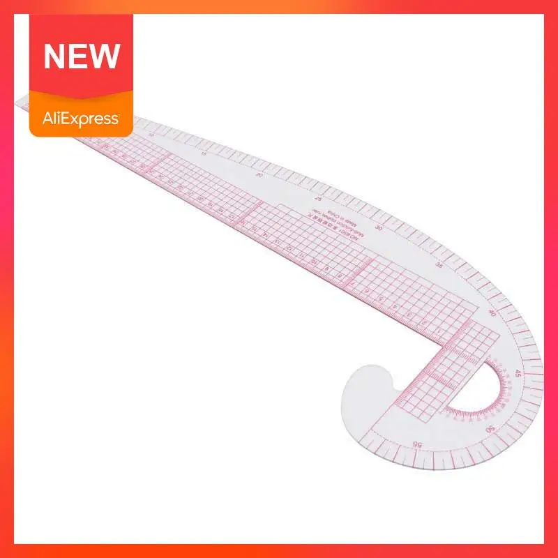 Regla de costura curva francesa de plástico multifunción, medida 360, regla de sastre, herramientas de grado, regla de flexión, diseño Clothin C2W1, novedad