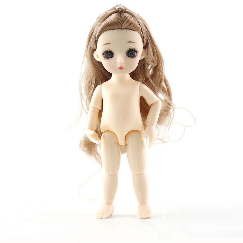 13 подвижных шарнирных 15 см 1/8 куклы игрушки BJD Детская кукла Обнаженная Женская мода тела Куклы Игрушки для девочек подарок нормальная кожа - Цвет: Coffee C