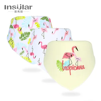 

INSULAR 3pcs Baby Bandana Bib Cotton Babadores Newly Baby Bibs Infant Towel Boys Girls Baby Clothing Infant Accessories