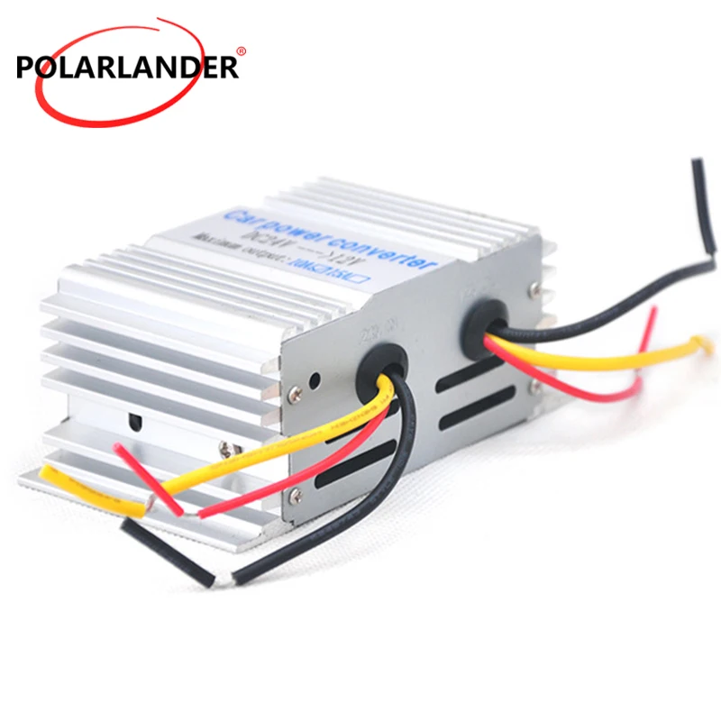 Car Inverter 10A 24 V To 12 180W Converter Aluminum Alloy Shell Buck Power Supply Portable Transformer | Автомобили и мотоциклы