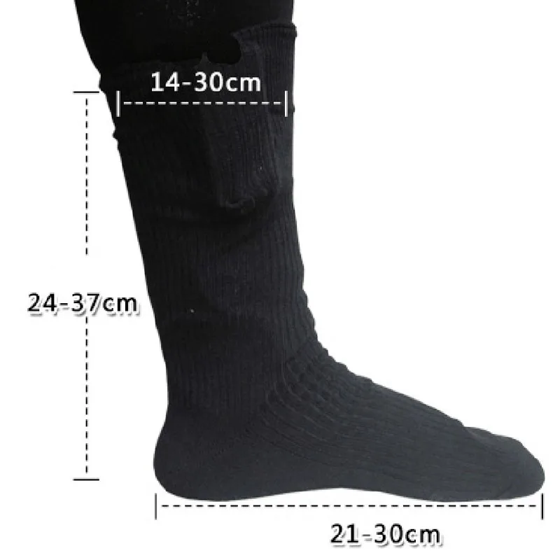 Теплые носки для ботинок зимние лыжные теплые носки с электрическим нагревателем хлопковые двойные теплые нагревательные носки для ног