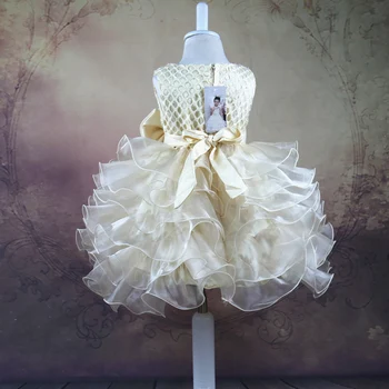 

Lolita Style Newborn Baby Girl Dress Baptism Christening Fluffy Flower Girl Wedding Dress Outfits Infant Party Dress