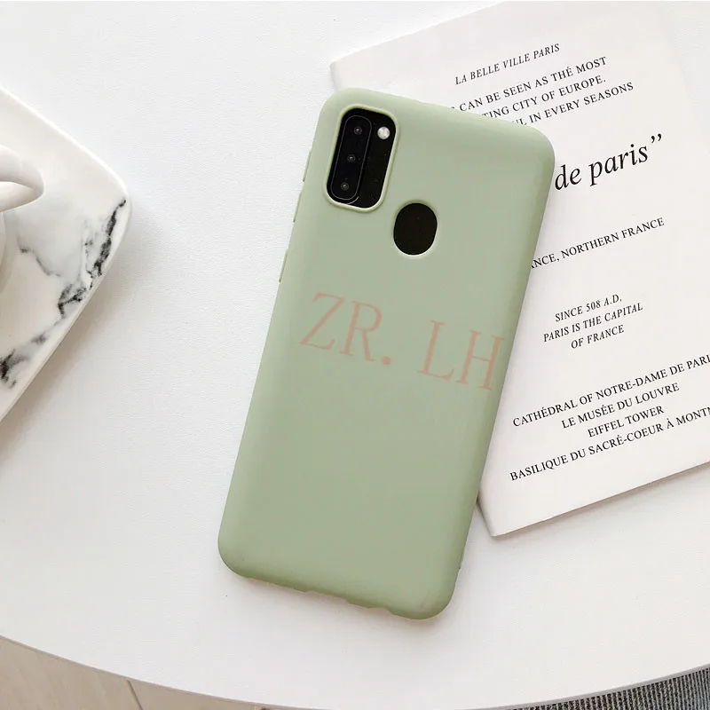 Силиконовый чехол для samsung Galaxy M30S M10 M20 A10S A20E A20RE тапочки однотонного яркого A50 M20 A7 обратите внимание; размеры 9 и 10 S8 S9 S10 плюс Чехол s крышка - Цвет: green
