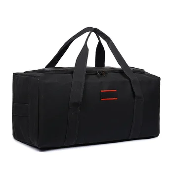 

Luggage Bags Large Capacity Canvas Bolsos Simple All-match MEN'S Handbag Travel Duffel Bag Thick Black Coffee Solid Waterproof