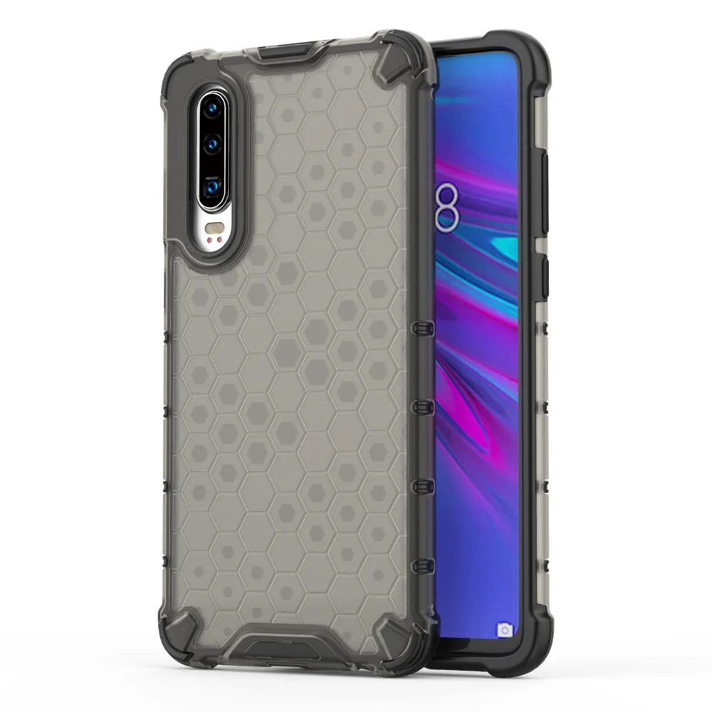 

For Huawei P30 Case New Transparent Rugged Hybrid Armor Case For Huawei P30 Cover Shell Phone Accessories (XS0514)