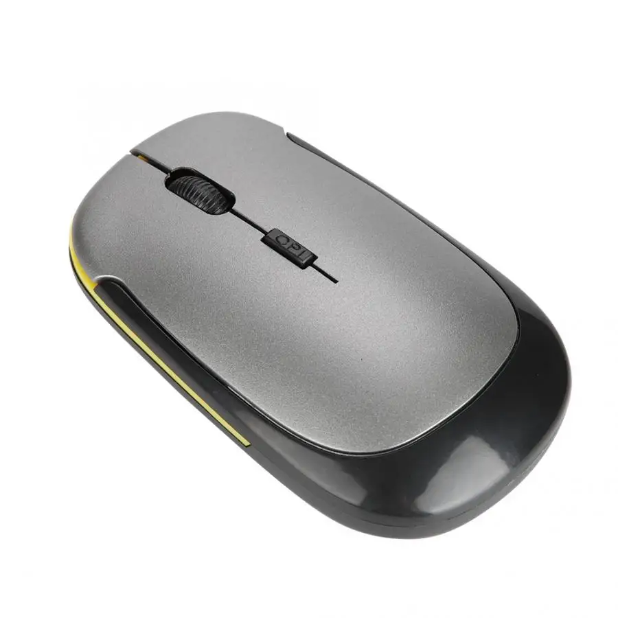 Мини USB 2,4G Ультра-тонкая беспроводная оптическая мышь 1200 точек/дюйм длительный срок службы ультра-тонкая беспроводная мышь