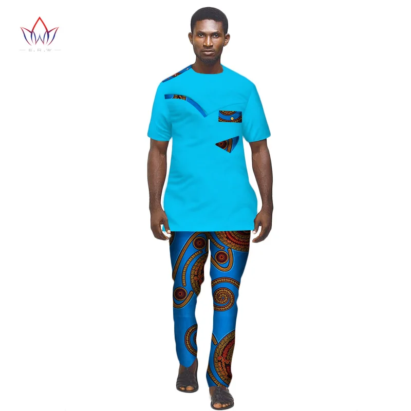 

Dashiki Mens Top Pant Set 2 Pieces Outfit Set African Men Clothes Riche African Clothing For Men Dashiki Shirt With Trouser N410
