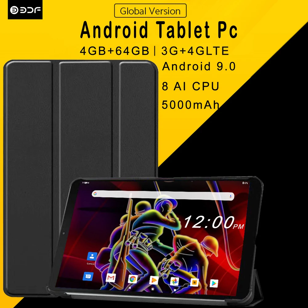 New Pattern 2021 10.1 inch Tablet 3G 4G Phone Call Octa Core 4GB RAM 64GB ROM Dual SIM Cards IPS Wi-Fi Android 9.0 PC |