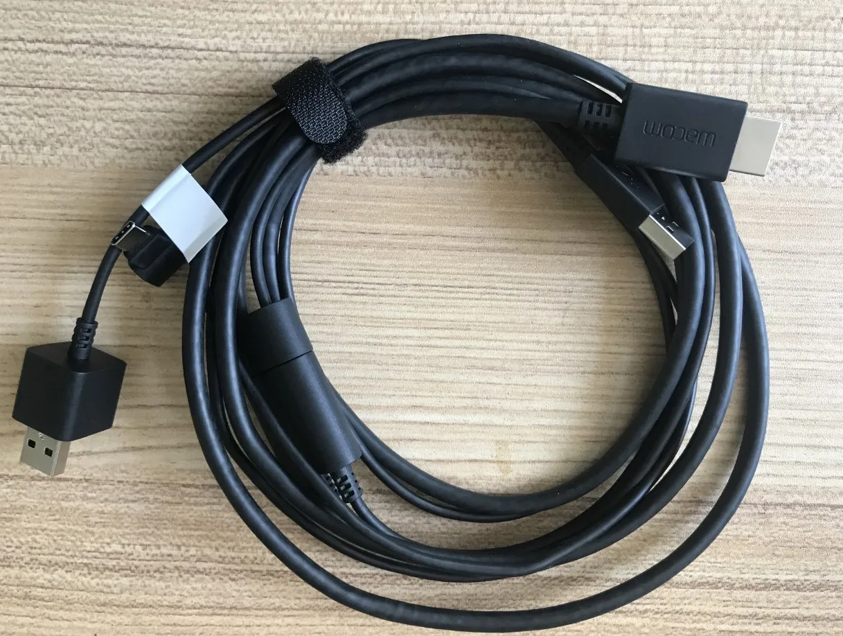 For Wacom one DTC133 Data Charging Cable 3 in 1 X-Shape ACK44506Z