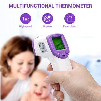 

LCD Digital Non-Contact Thermometer ℃/℉ Baby Adult Infrared Forehead Thermometer Backlight Body Temperature Measuring Tool Mar24