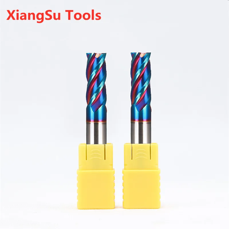 

D5-D6-D8mm 2 или 4 флейты ЧПУ фреза для вырезания по Hrc65 Концевая фреза с плоским торцом сплав Вольфрам твердосплавные режущие фрезерный станок Инструменты для стали