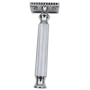 

Men Barber Shave Tool Metal Chrome Double Edge Safety Razor