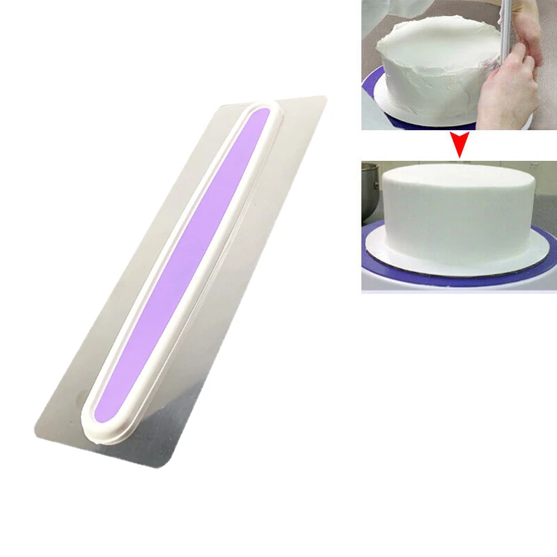 

Baking Tools Stainless Steel Smoother Edge Cake Scraper Baking Kitchen Flour Pastry Tool Accessories