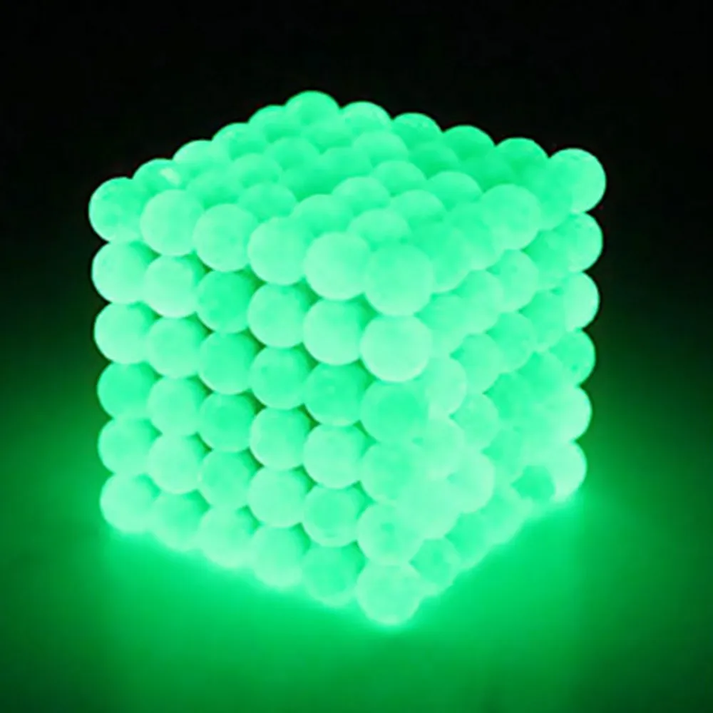 

216Pcs/set 3mm Glow in the Dark Magic Magnet Magnetic Blocks Balls NEO Sphere Cube Beads Building Toys PUZZLE