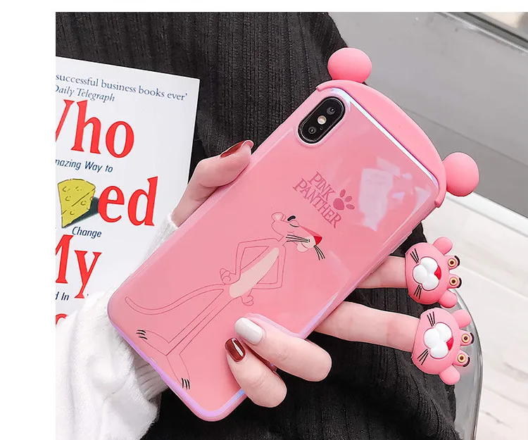 Милый силиконовый чехол с рисунком для телефона iPhone X XR 6 6s plus, милый защитный чехол для телефона iPhone Xs Max 7 8 plus