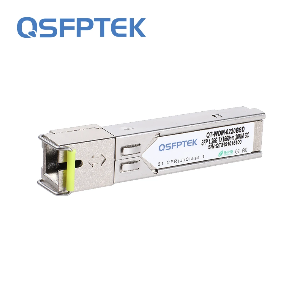 1 шт. 25G BiDi SFP 20 км SC разъем c ddm 1550nm TX/1310nm RX модуль приемопередатчика для Cisco Ubiquiti Mikrotik