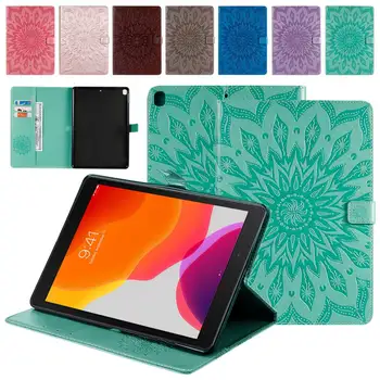 

For ipad 10.2 inch 2019/ipad air 10.5 inch 2019/ipad Pro 10.5 inch 2017 With Card Slot Case Auto-Wake up/Sleep Print Stand Cover