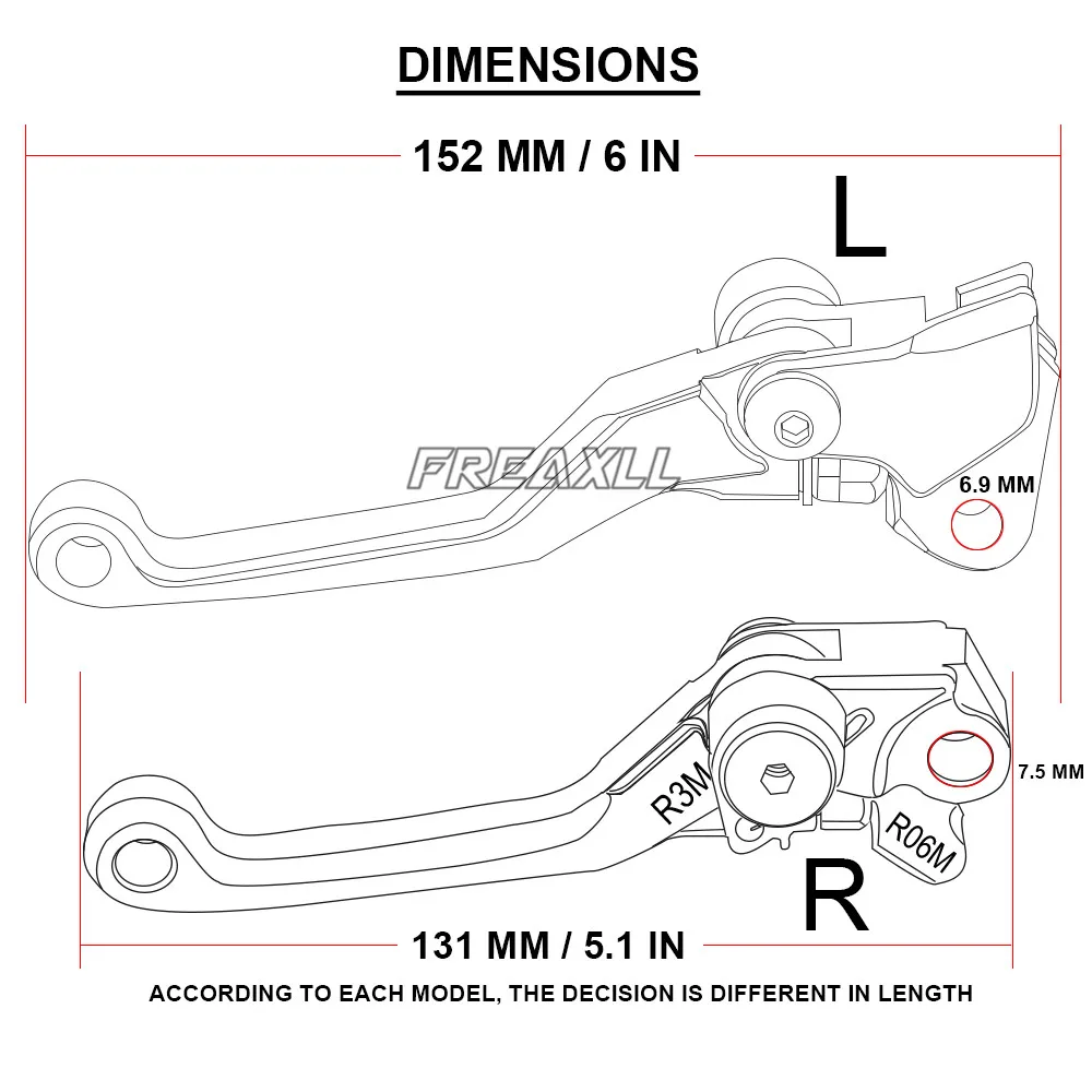 Brake Clutch Pivot Lever For YAMAHA YZ65 80 85 125 250 426 450 F X FX YZ80 YZ85 YZ125/X YZ250F / FX / X YZ426F YZ450F YZ450FX motorcycle brake lever motorcycle clutch cable adjuster
