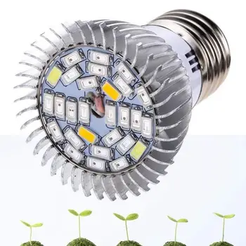 

Garden Plant E27 Grow Bulb Full Spectrum Bulb Lights Indoor Plants Greenhouse Vegetable Flower Growth - 18 LED