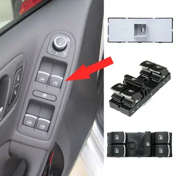 

1pc Window panel trim 5-Button For Passat Tiguan Golf 4 Door Interior Durable