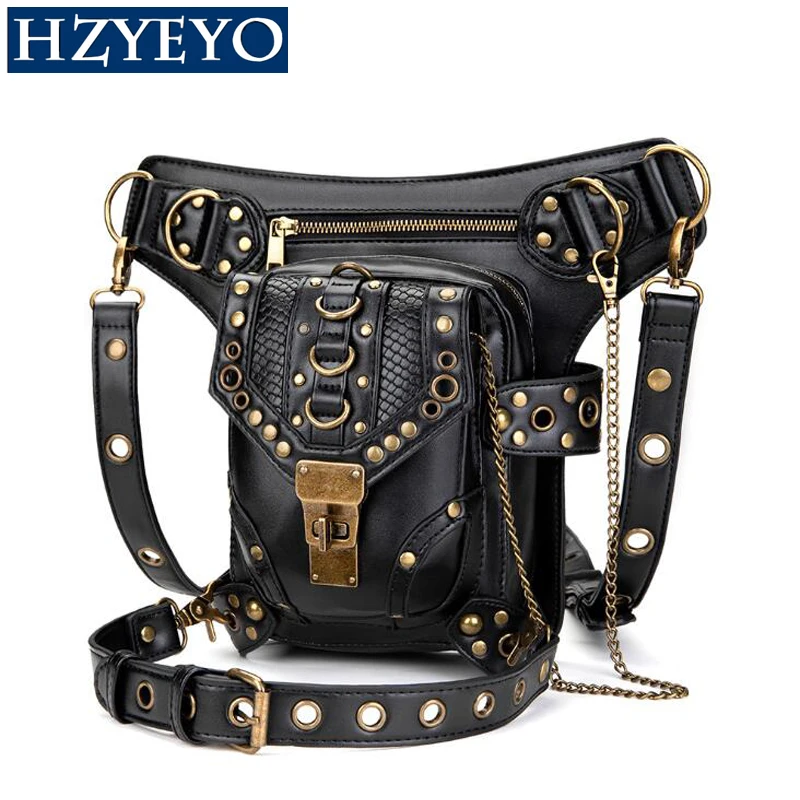 HZYEYO мотоцикл сумка из искусственной кожи Sportster для верховой езды Поясные сумки
