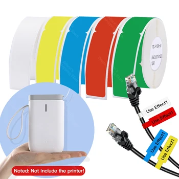 

D11 D61 Self Adhesive Cable Stickers Waterproof Identification Fiber Wire Tags Labels Organizers Network Marker Tool
