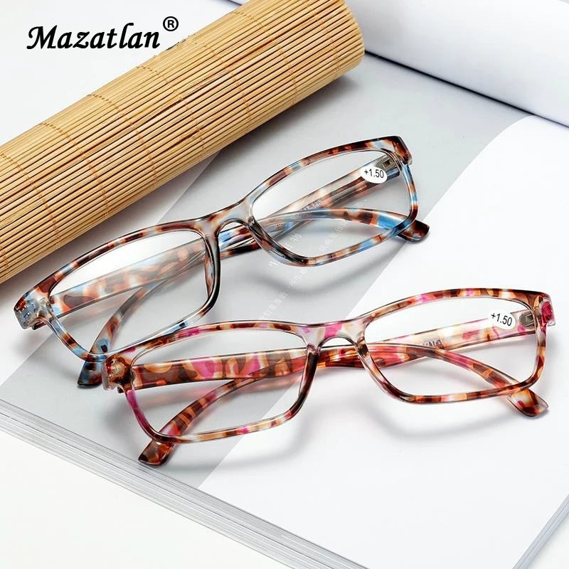 

Rectangular Glasses Frame Reading Female Men Women Presbyopia Anti-blue Light Glasses Diopter Hyperopia Prescription Glasses
