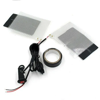 

Universal Heated Grip Pads Motorcycle Handlebar Warmers 12V PET Metal Set