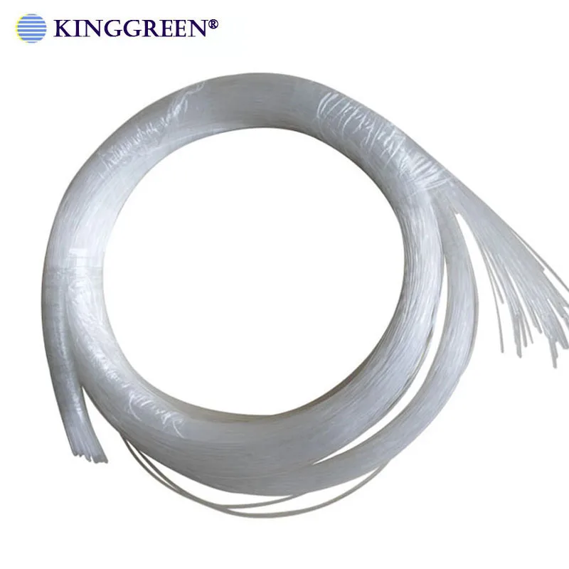 Fiber optic cable Brightness 20PCS X 2mm Diameter 1～5 Meters Length PMMA End Glow Plastic Optic Fiber Cable For Lighting Decoration