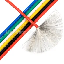 5 м/лот электронные провода в силиконовой оплетке UL3239-14/16/18/20/22/24/26/28/30# AWG 200 градусов Цельсия высокой температуры мягкой проволоки