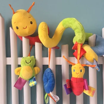 

Baby Mobile Crib Music Toy Kid Crib Cot Pram Ringing Bed Bells Spiral Rattles Toys Hot Sales