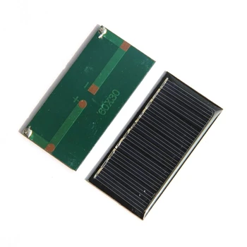 

5V 50MA Mini Solar Cell Polycrystalline Solar Panel Charger For 3.6V Battery Light Study 60*30MM 10pcs Free Shipping